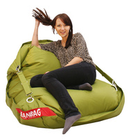 Sedací pytel 189x140 comfort s popruhmi green frog