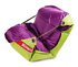 Sedací vak 189x140 duo limet - purple