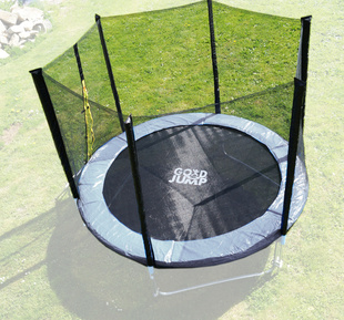 Ochranná síť na trampolínu 244 cm (250 cm) -PVC -na 6 trubek- modrá